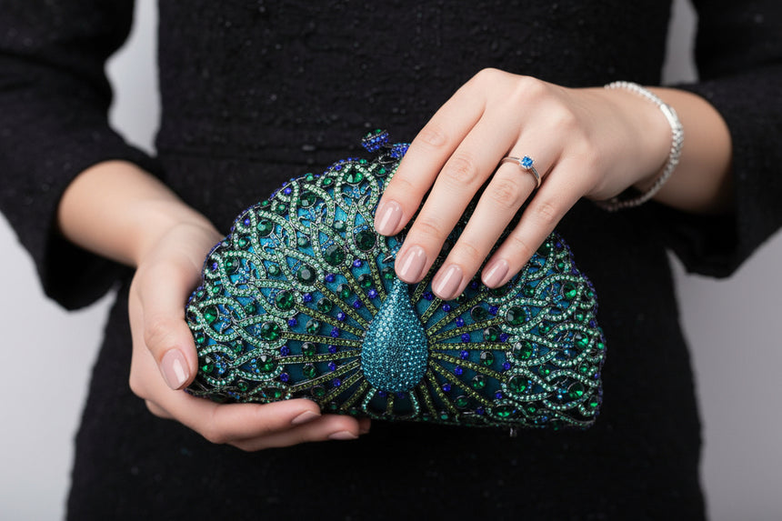 Peacock Multicolor Clutch