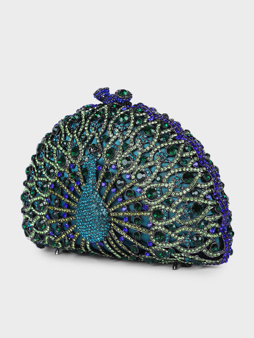 Peacock Multicolor Clutch