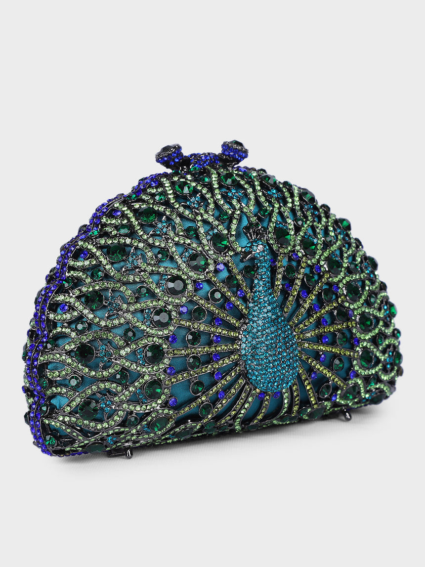 Peacock Multicolor Clutch