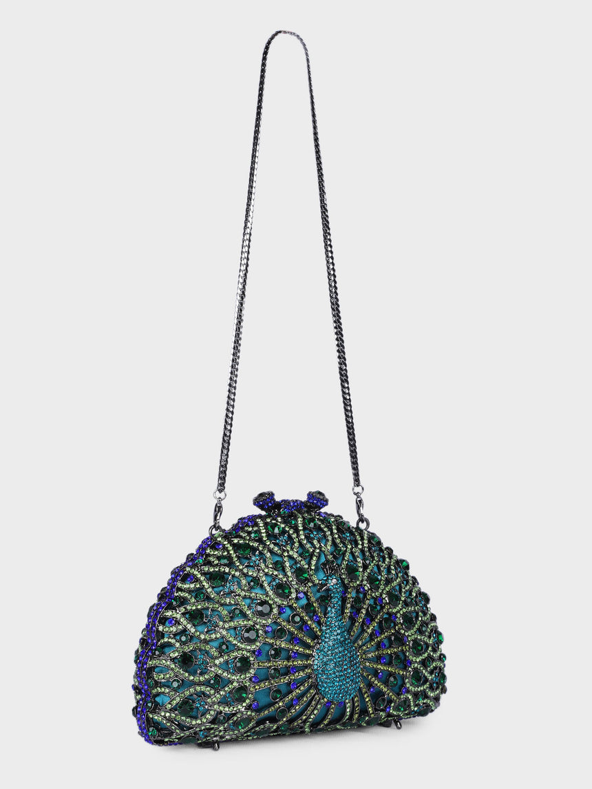 Peacock Multicolor Clutch