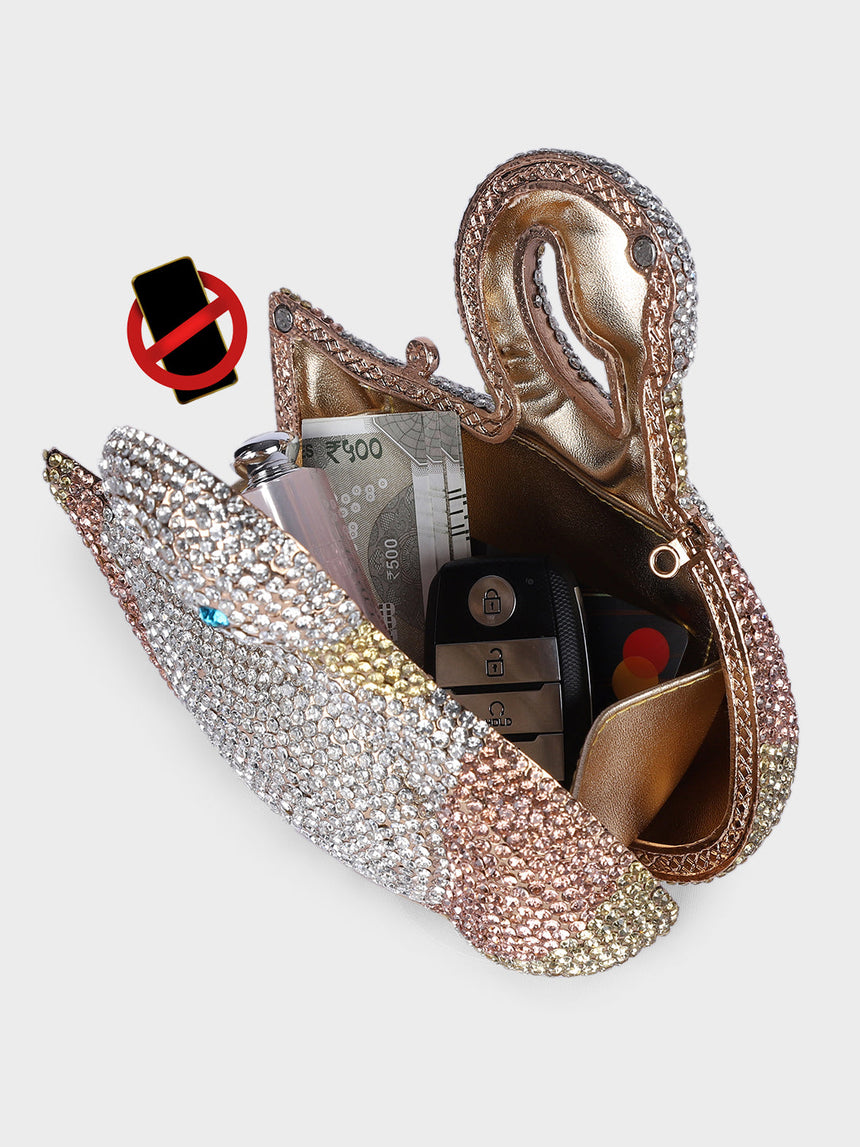Swan Multicolor Clutch