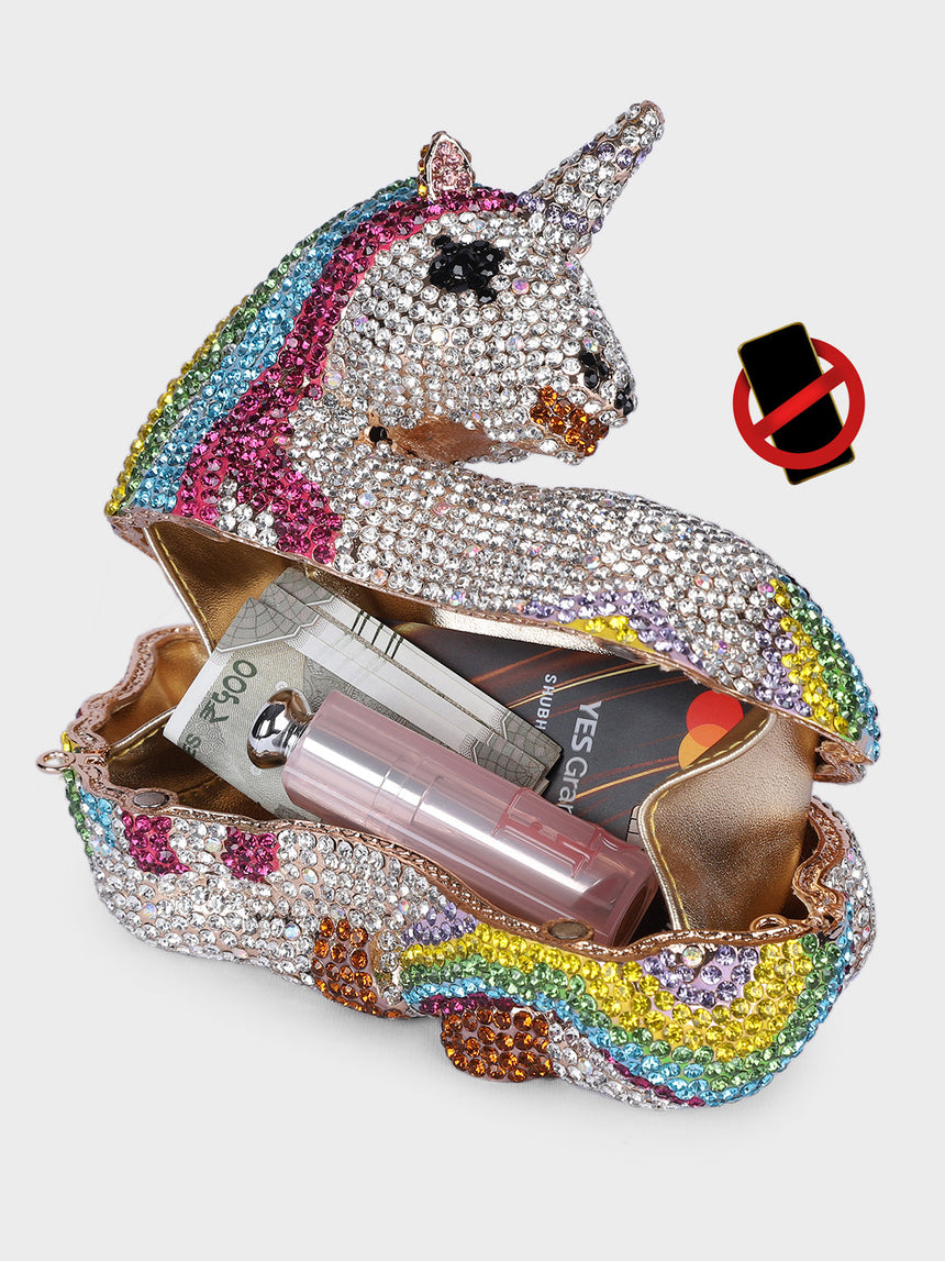 Unicorn Multicolor Clutch
