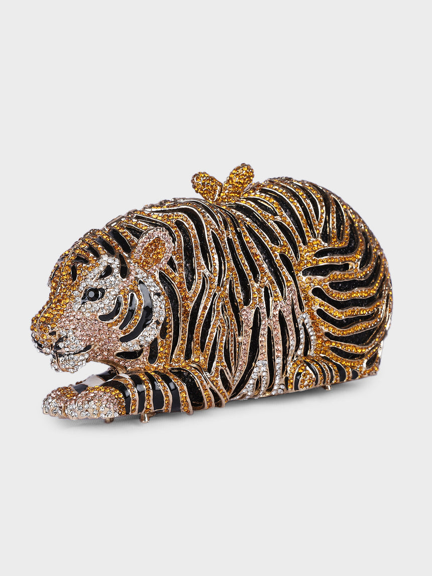 Tiger Multicolor Clutch