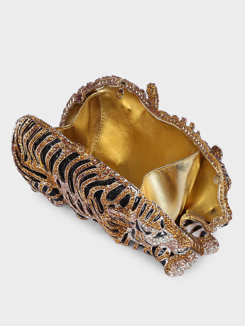 Tiger Multicolor Clutch