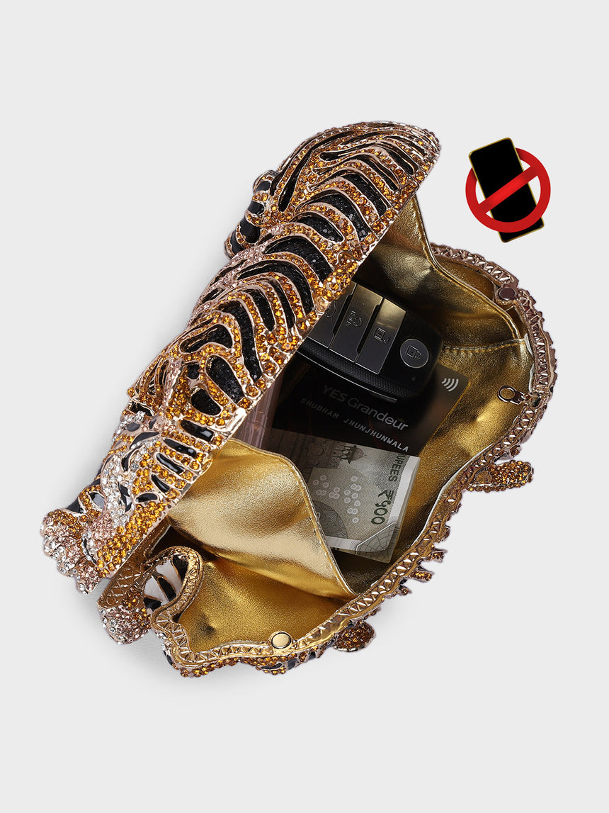 Tiger Multicolor Clutch