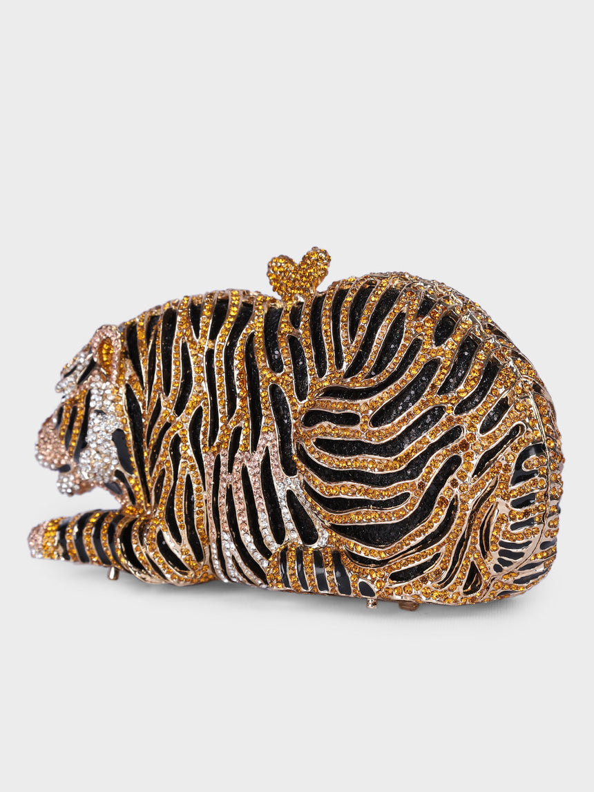 Tiger Multicolor Clutch