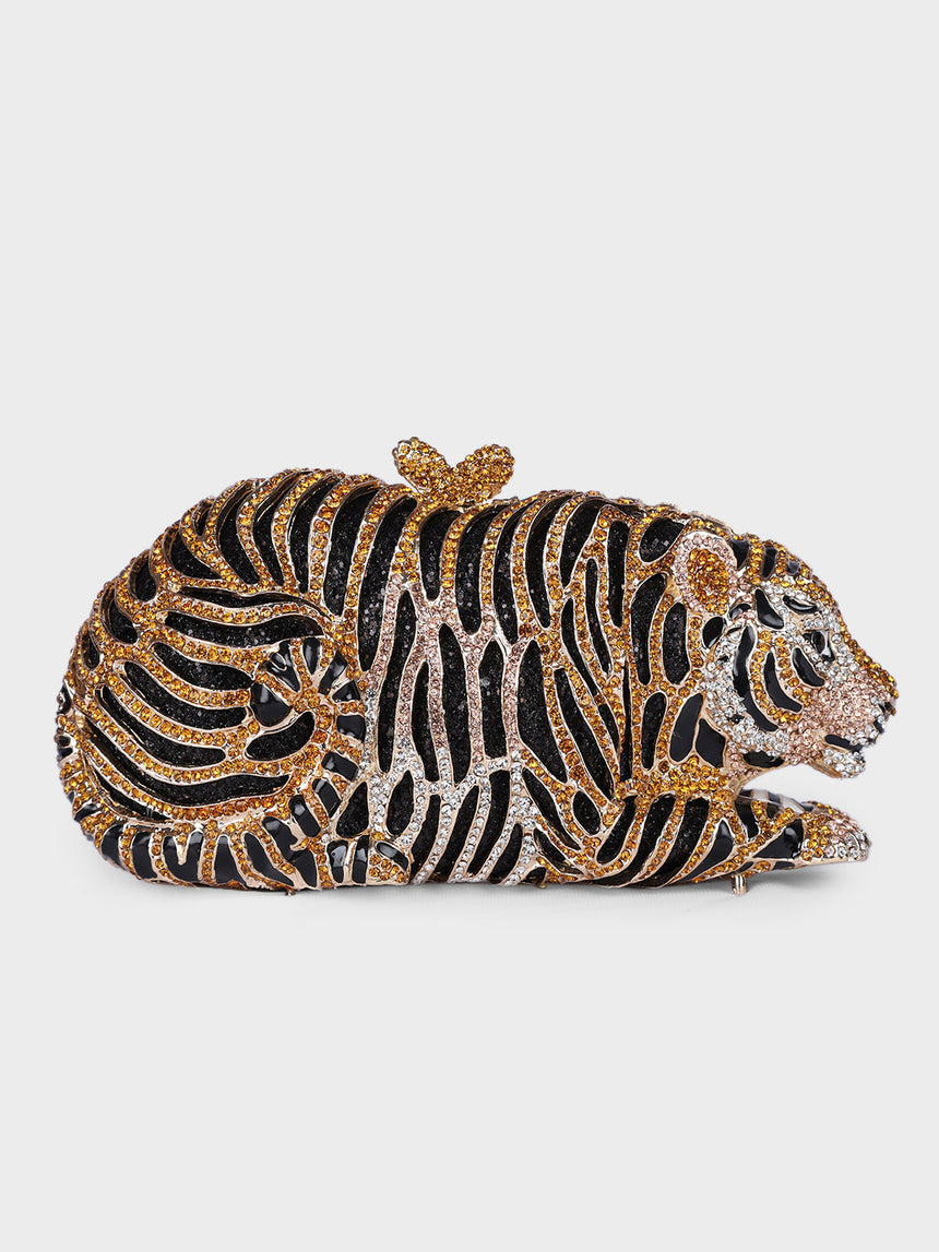 Tiger Multicolor Clutch