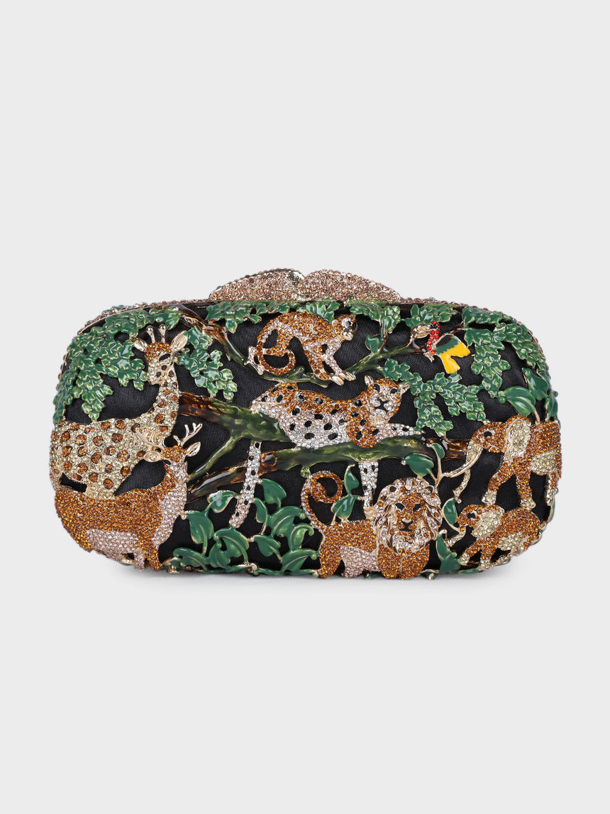 Mighty Jungle Multicolor Clutch