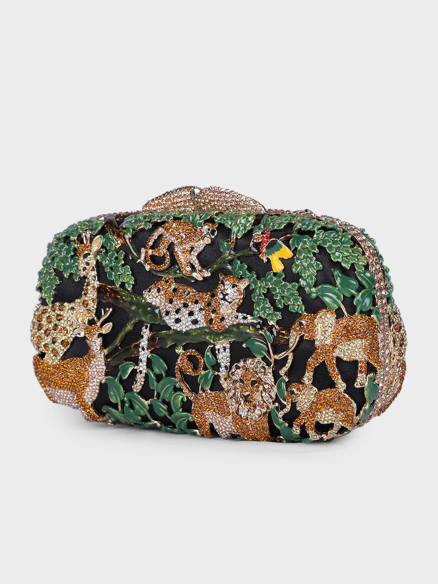 Mighty Jungle Multicolor Clutch