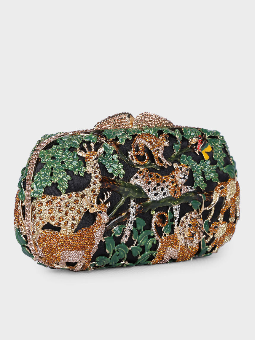 Mighty Jungle Multicolor Clutch