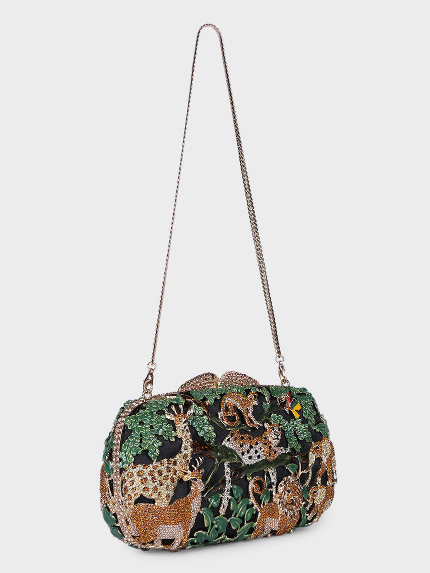 Mighty Jungle Multicolor Clutch