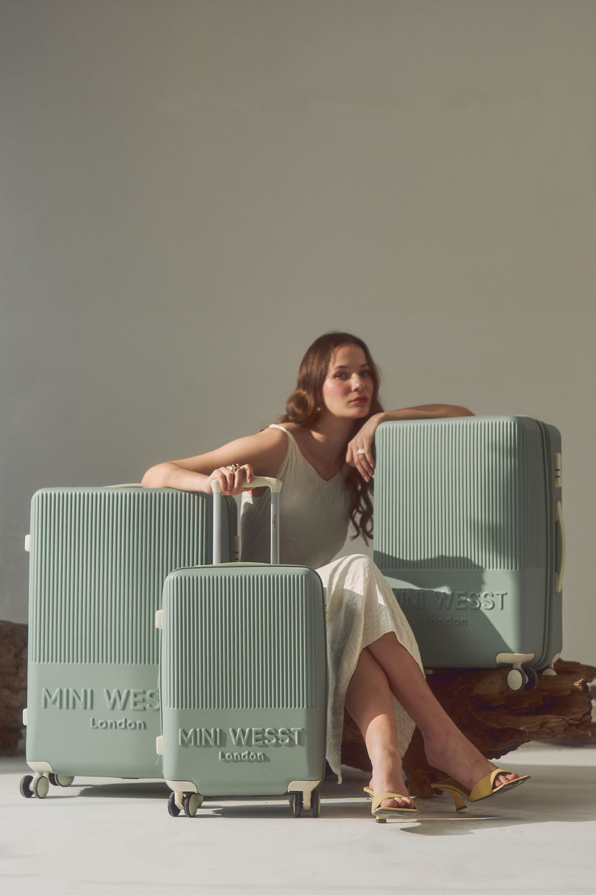 Mw London Green Set Of 3 Luggage