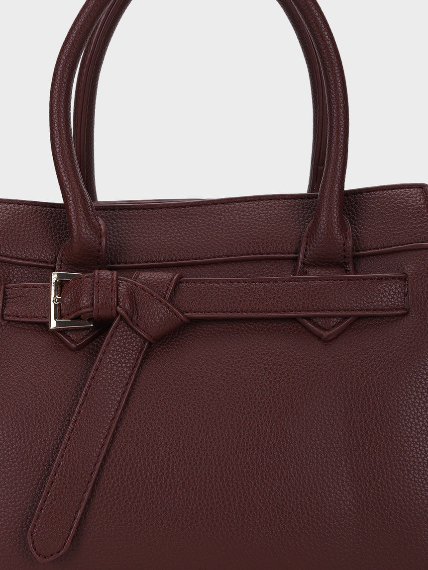 Thea Maroon Handbag