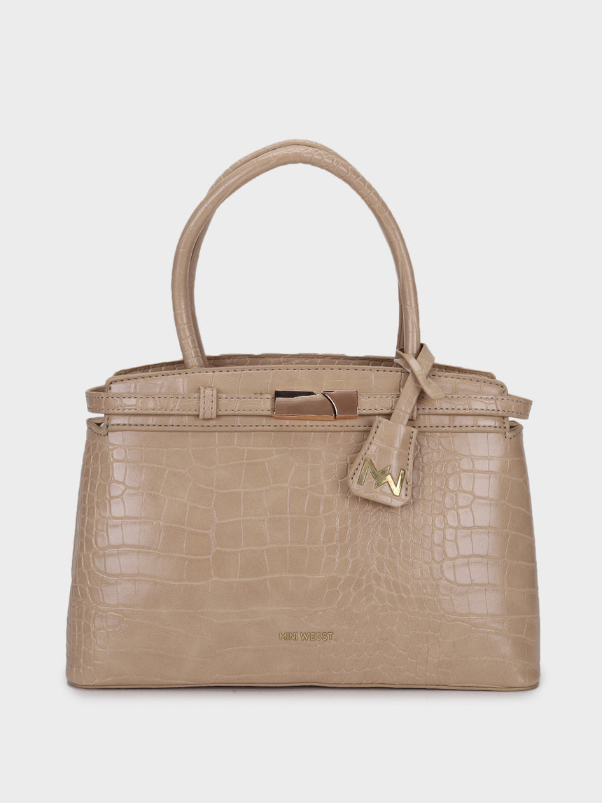 Sarah Beige Handbag