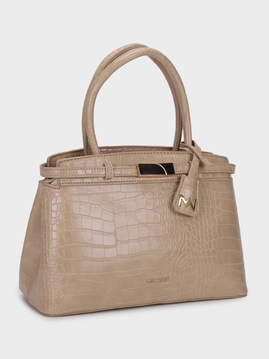 Sarah Beige Handbag