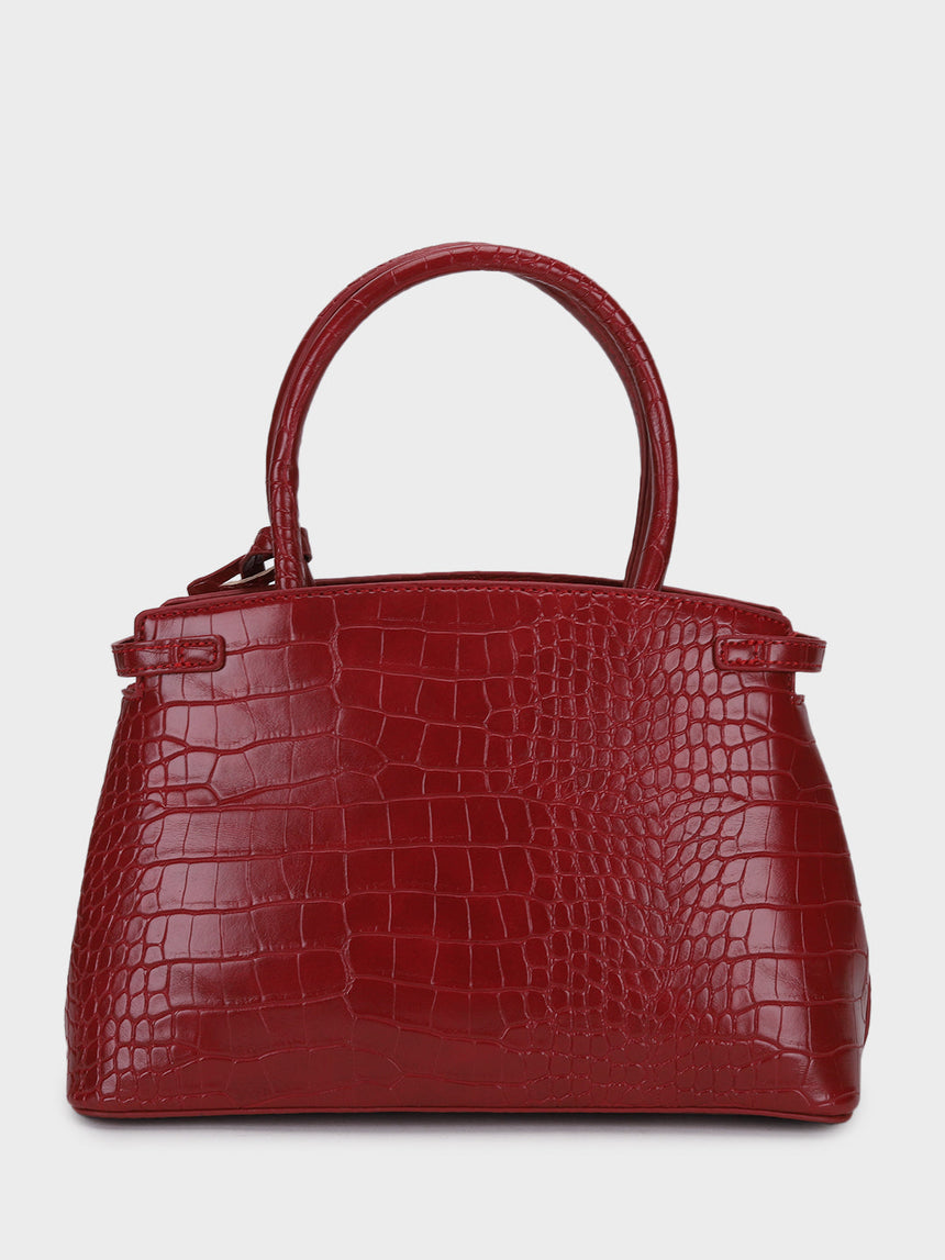 Sarah Maroon Handbag