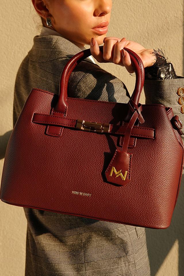 Zurich Maroon Handbag
