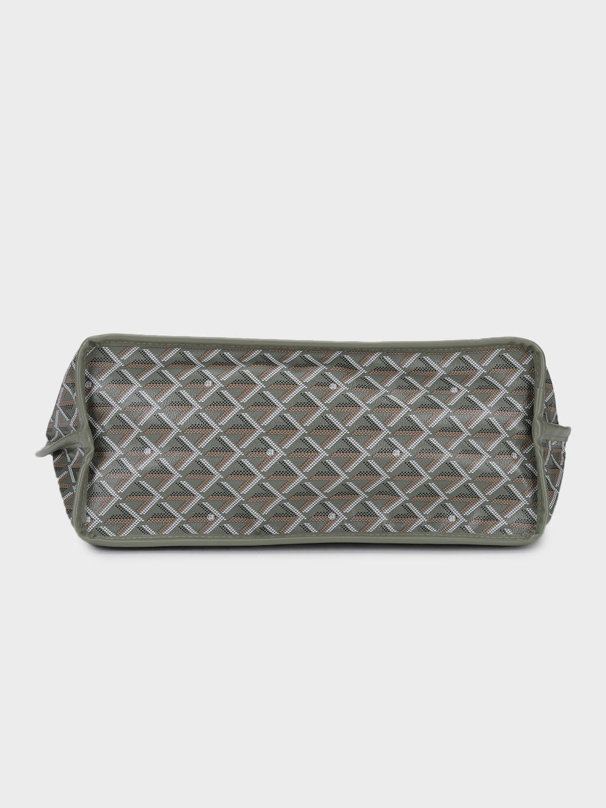 Yara Grey Tote Bag With Pouch