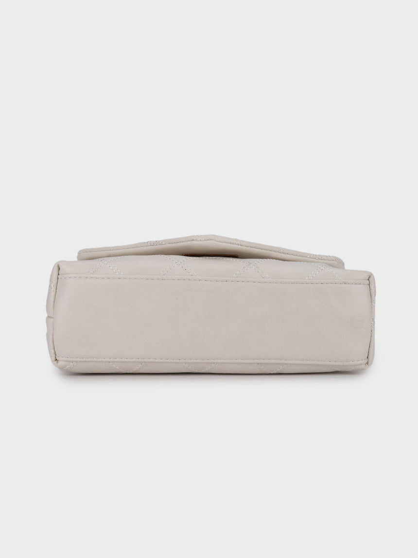 Elisa White Sling Bag