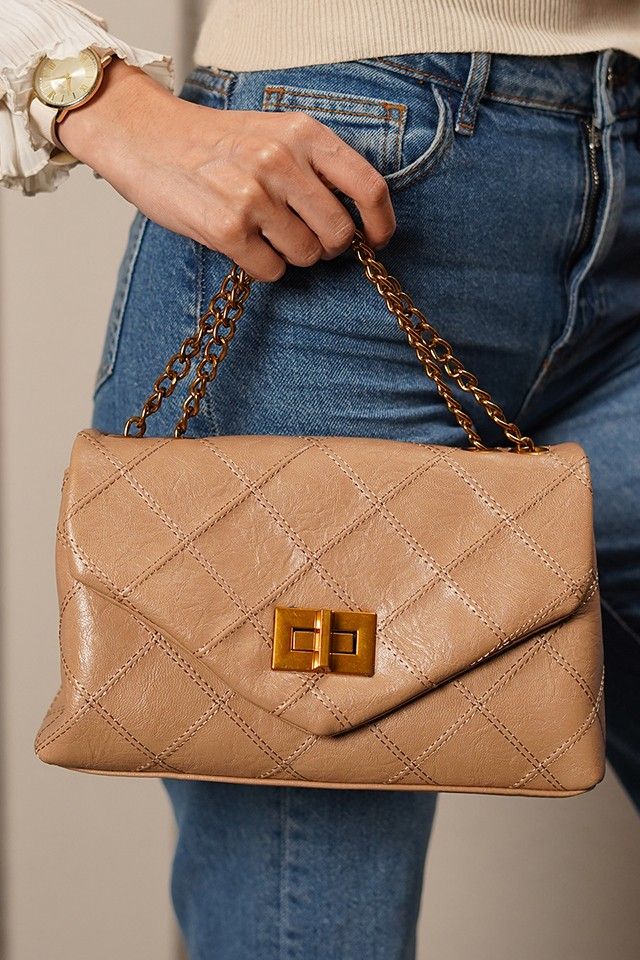 Elisa Beige Sling Bag