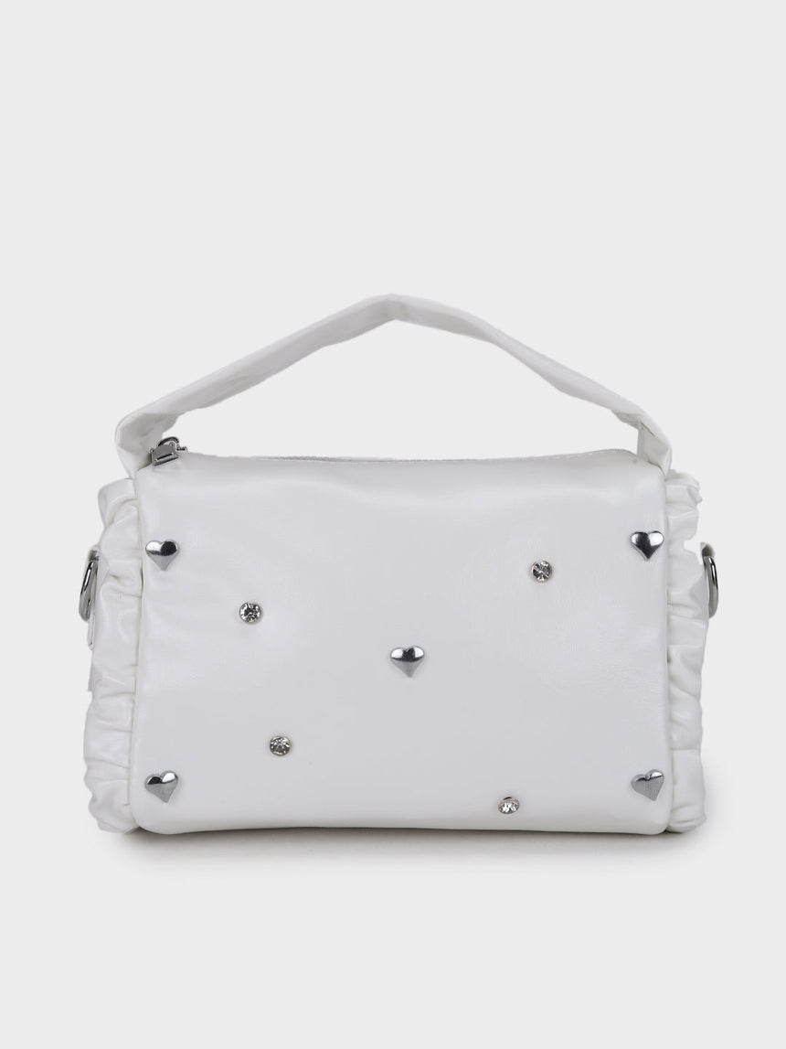 Linda White Sling Bag