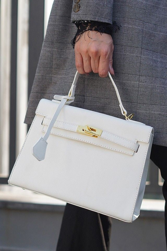 Sharon White Birk Handbag