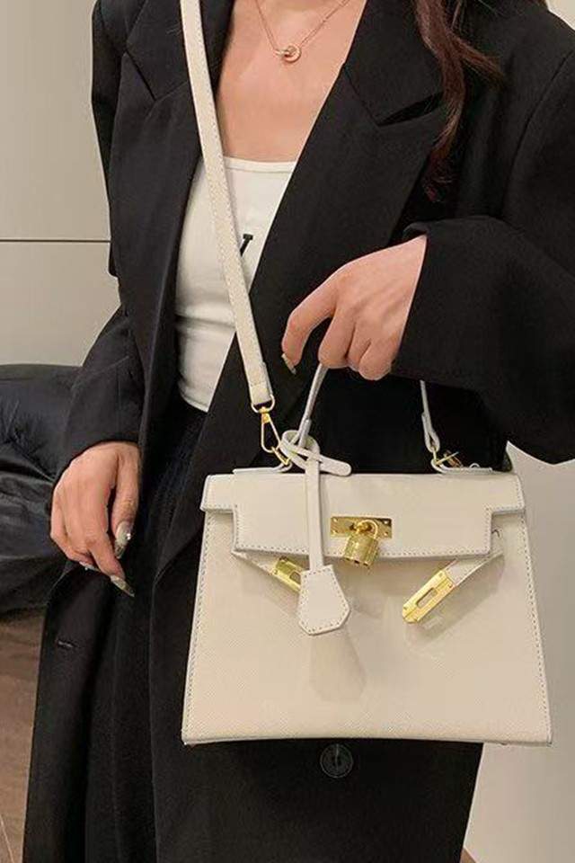 Sharon White Birk Handbag