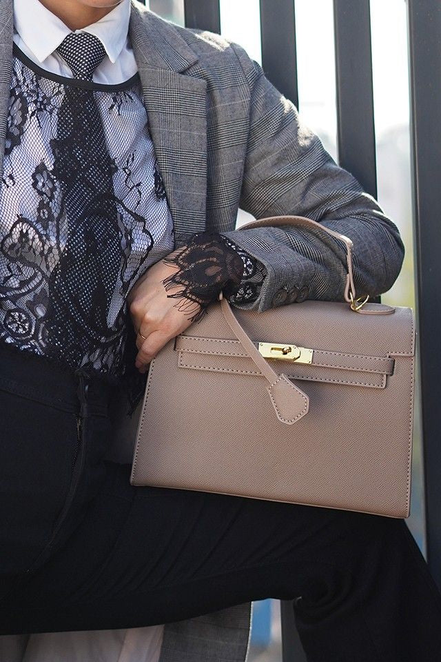 Sharon Khaki Birk Handbag