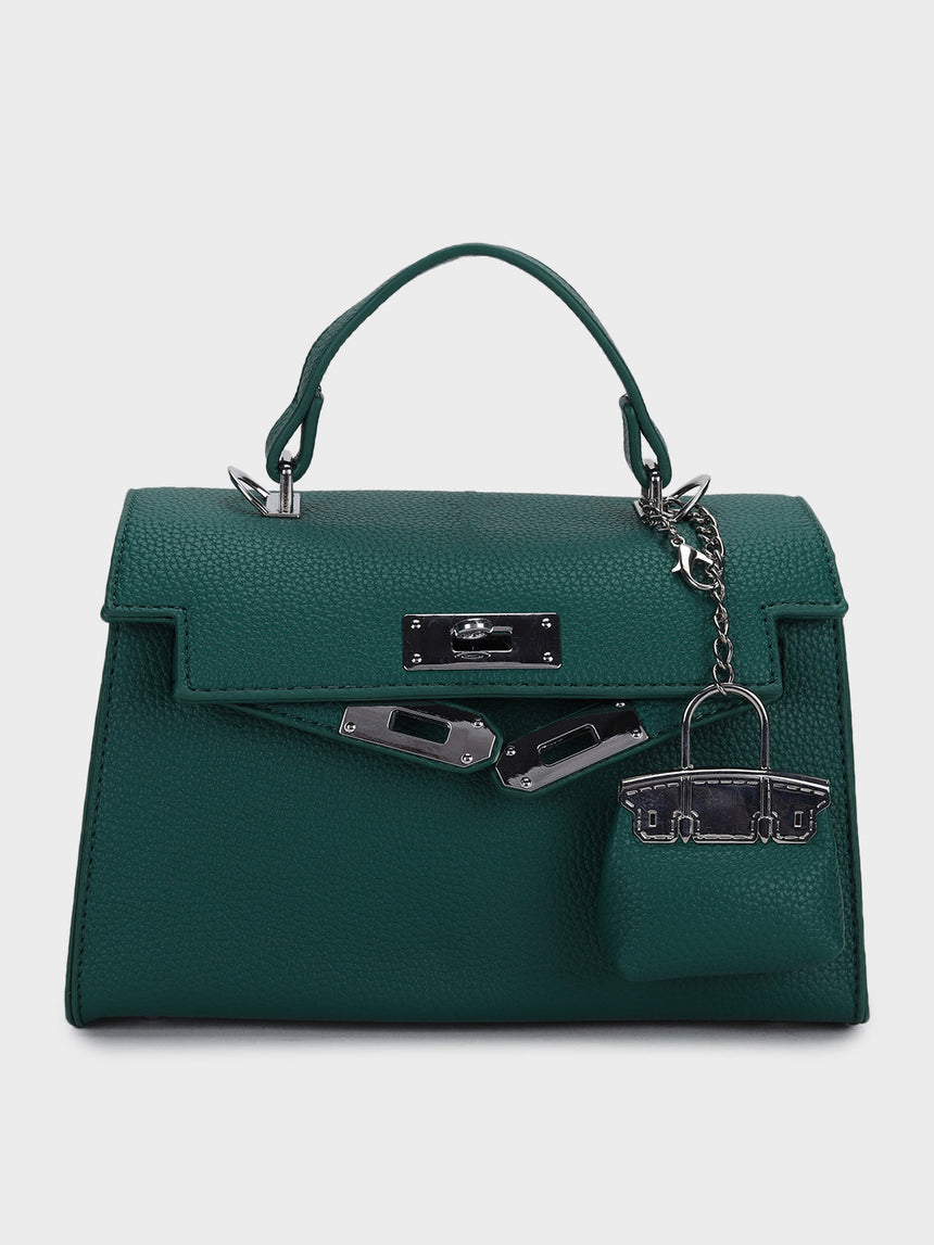 Luna Green Birk Sling Bag With Charm