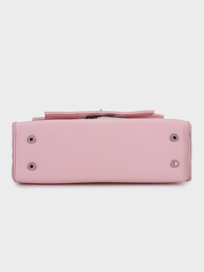 Luna Pink Birk Sling Bag With Charm