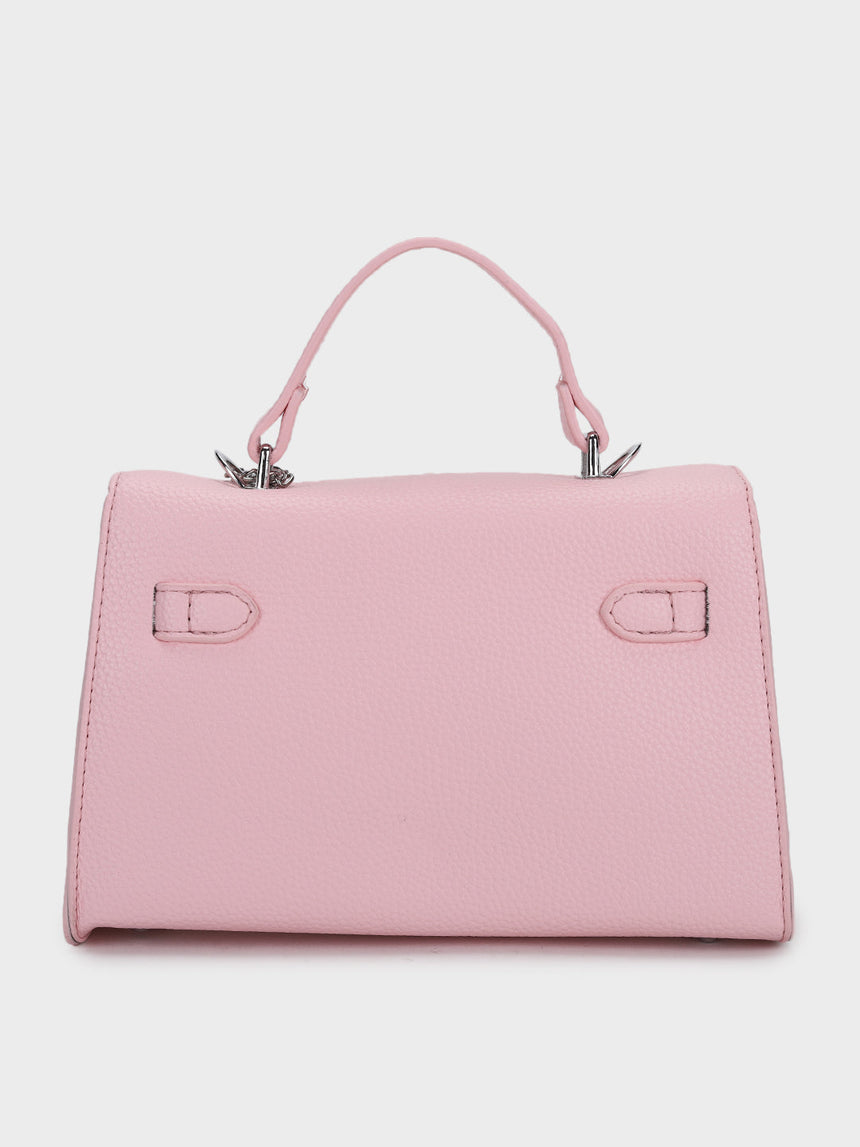 Luna Pink Birk Sling Bag With Charm