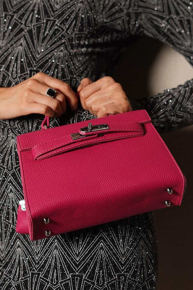 Luna Rose-Red Birk Sling Bag With Charm