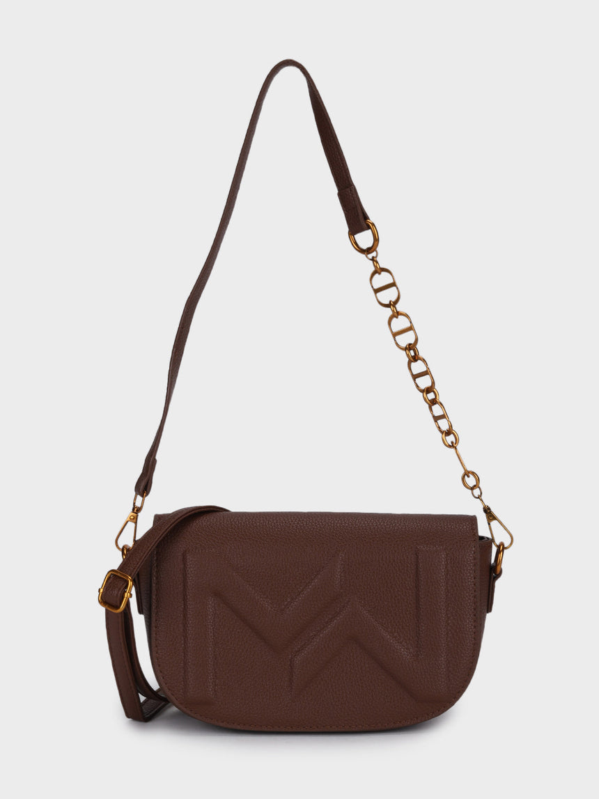 Mw Signature Brown Sling Bag