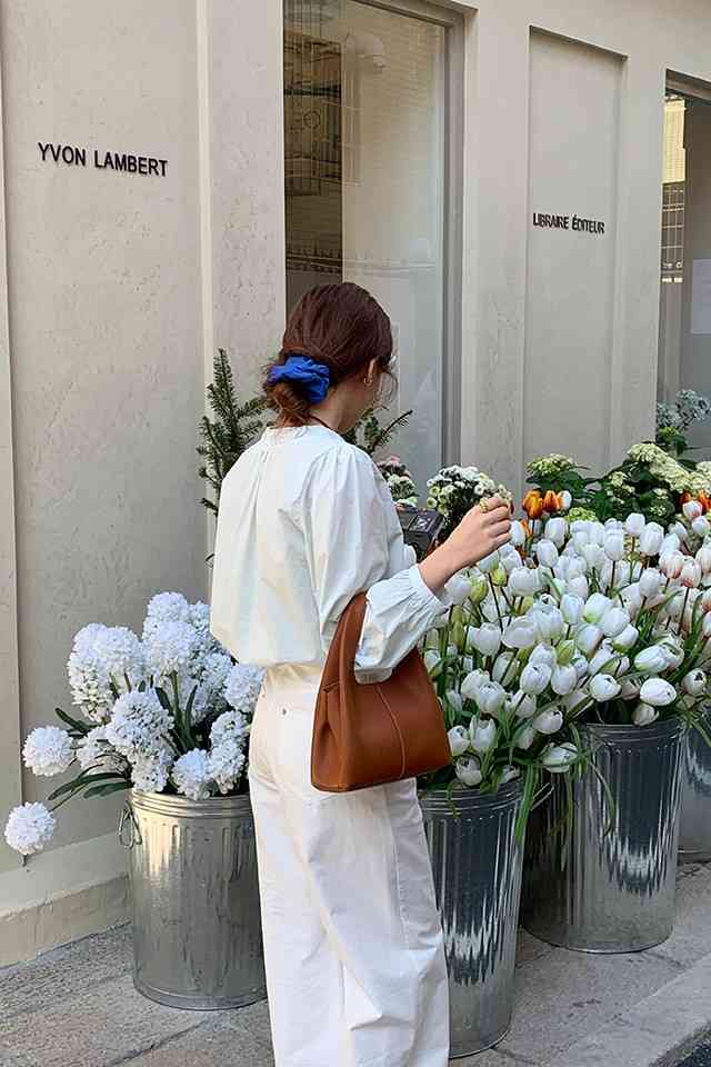 Hilary Brown Bucket Sling Bag