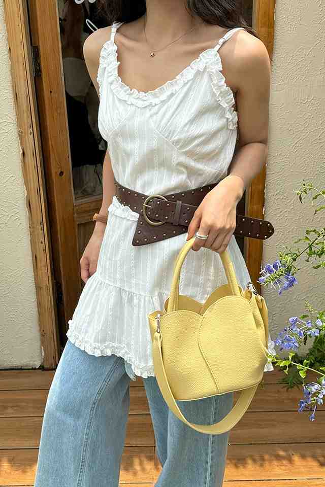 Tulip Yellow Bucket Handbag