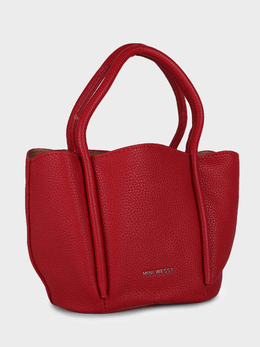 Barbara Red Bucket Handbag