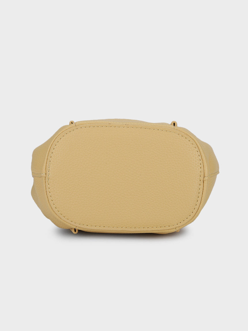 Barbara Yellow Bucket Handbag