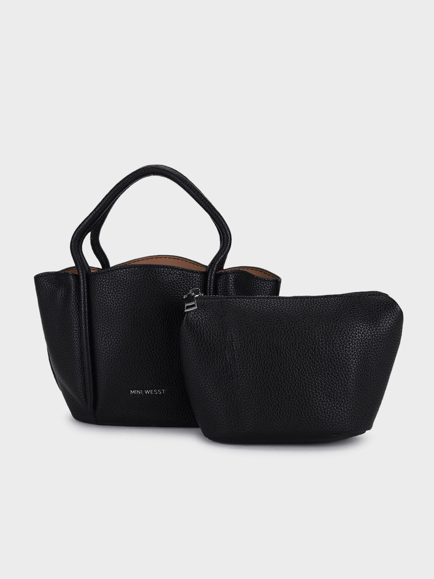 Barbara Black Bucket Handbag