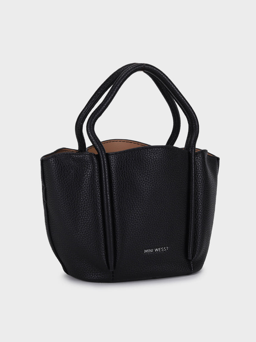 Barbara Black Bucket Handbag