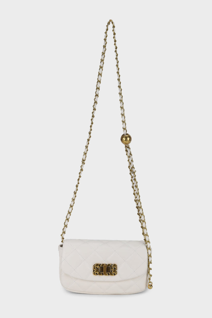 Athena White Sling Bag