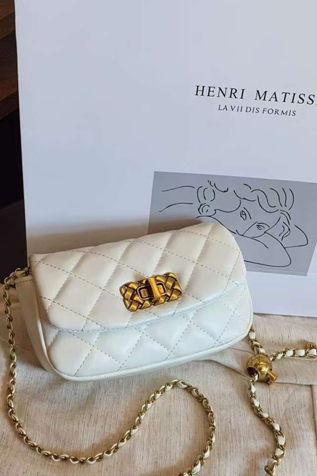 Athena White Sling Bag