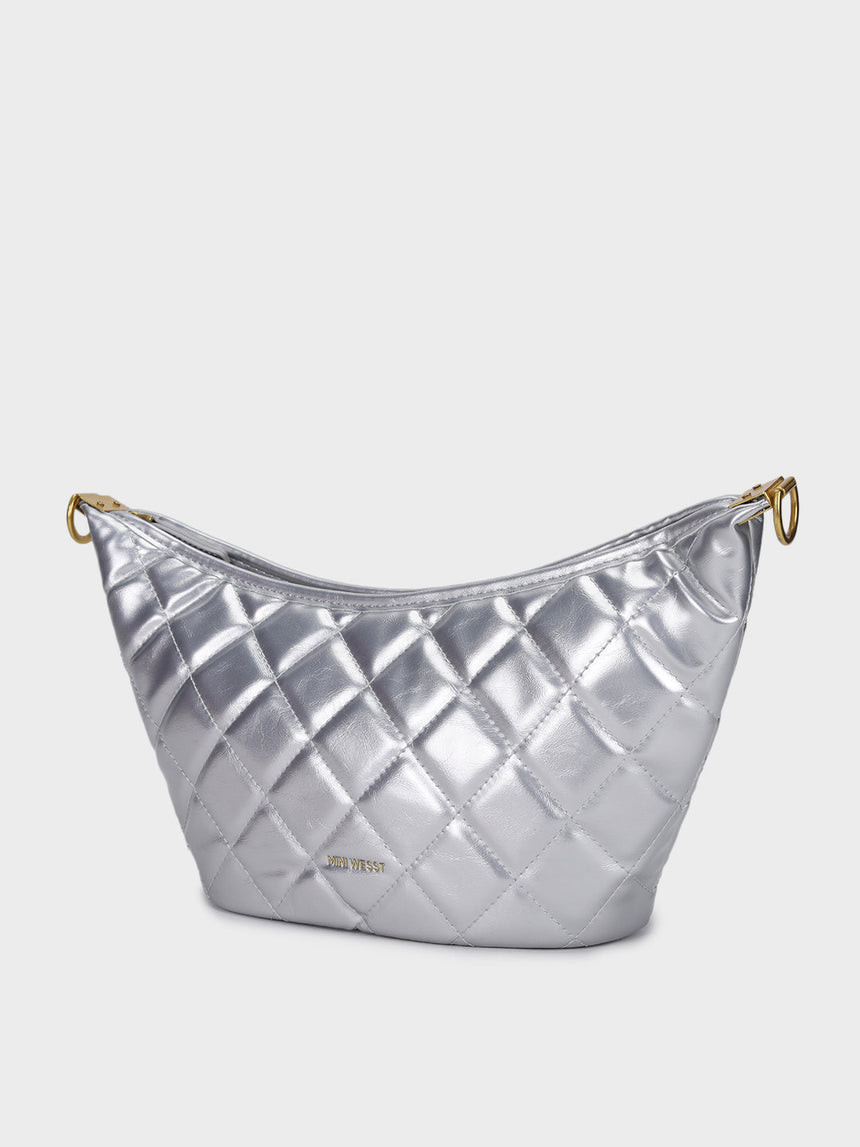 Zuri Silver Sling Bag