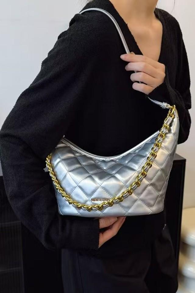 Zuri Silver Sling Bag