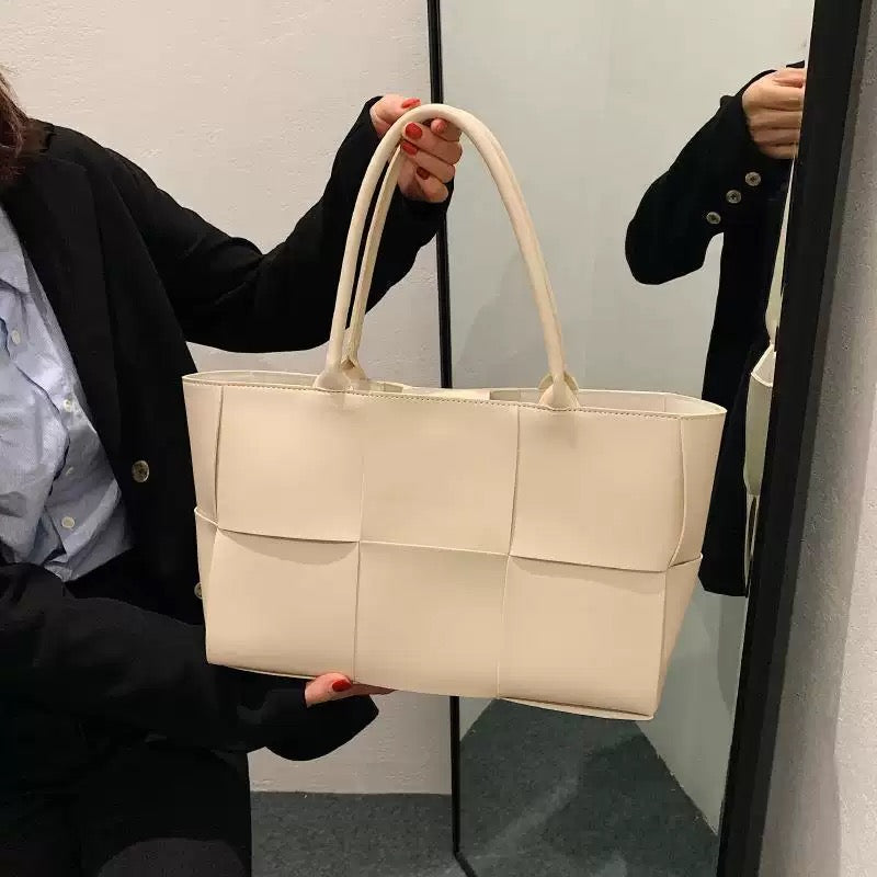 Evelyn Beige Tote Bag