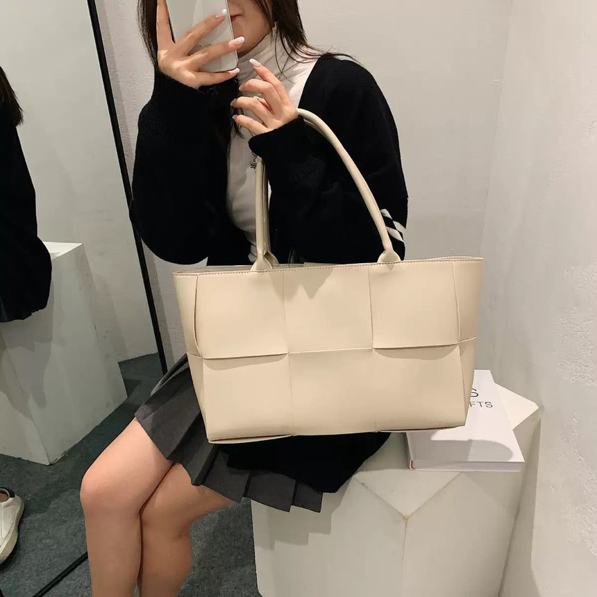 Evelyn Beige Tote Bag