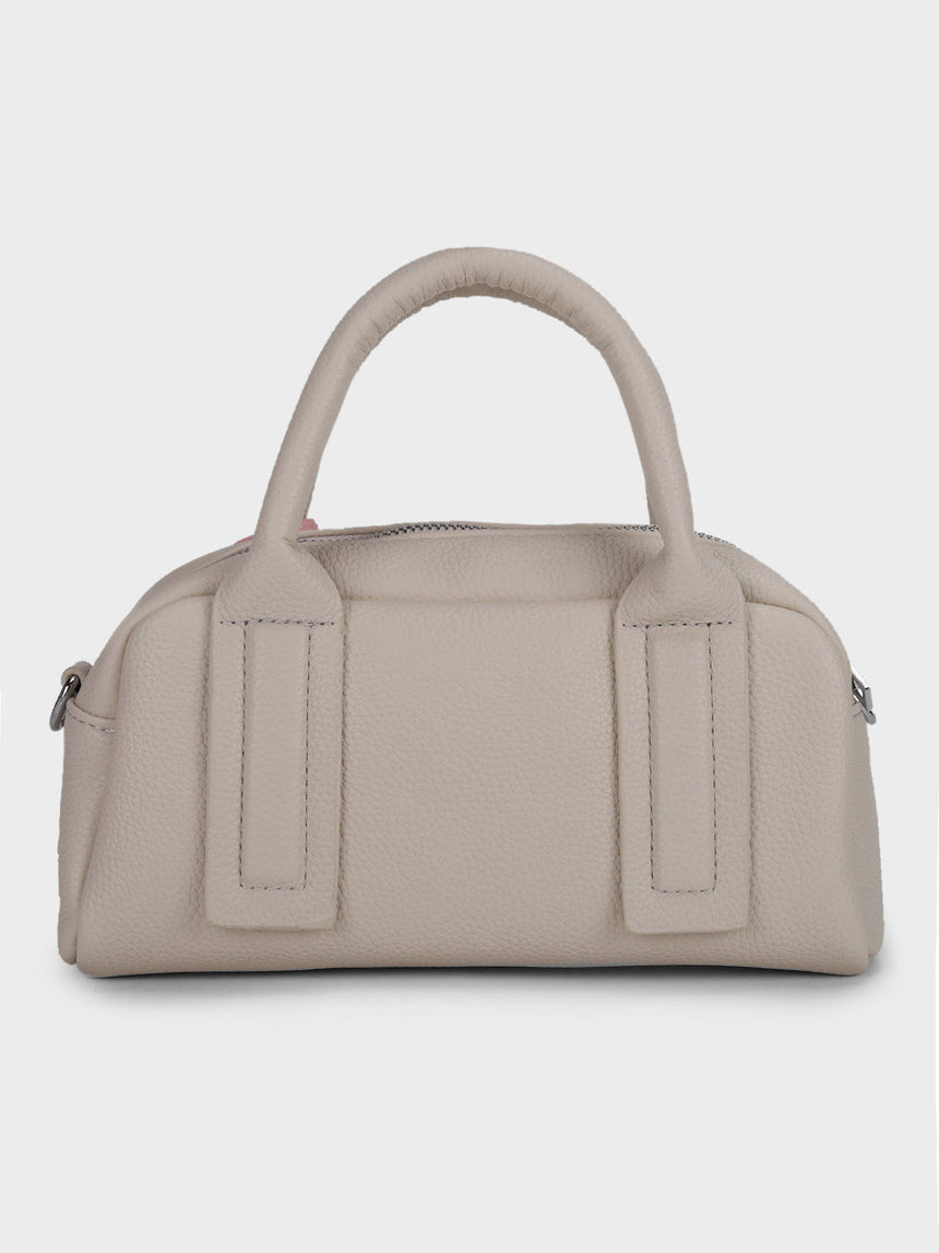 Nora White Sling Bag With Charm