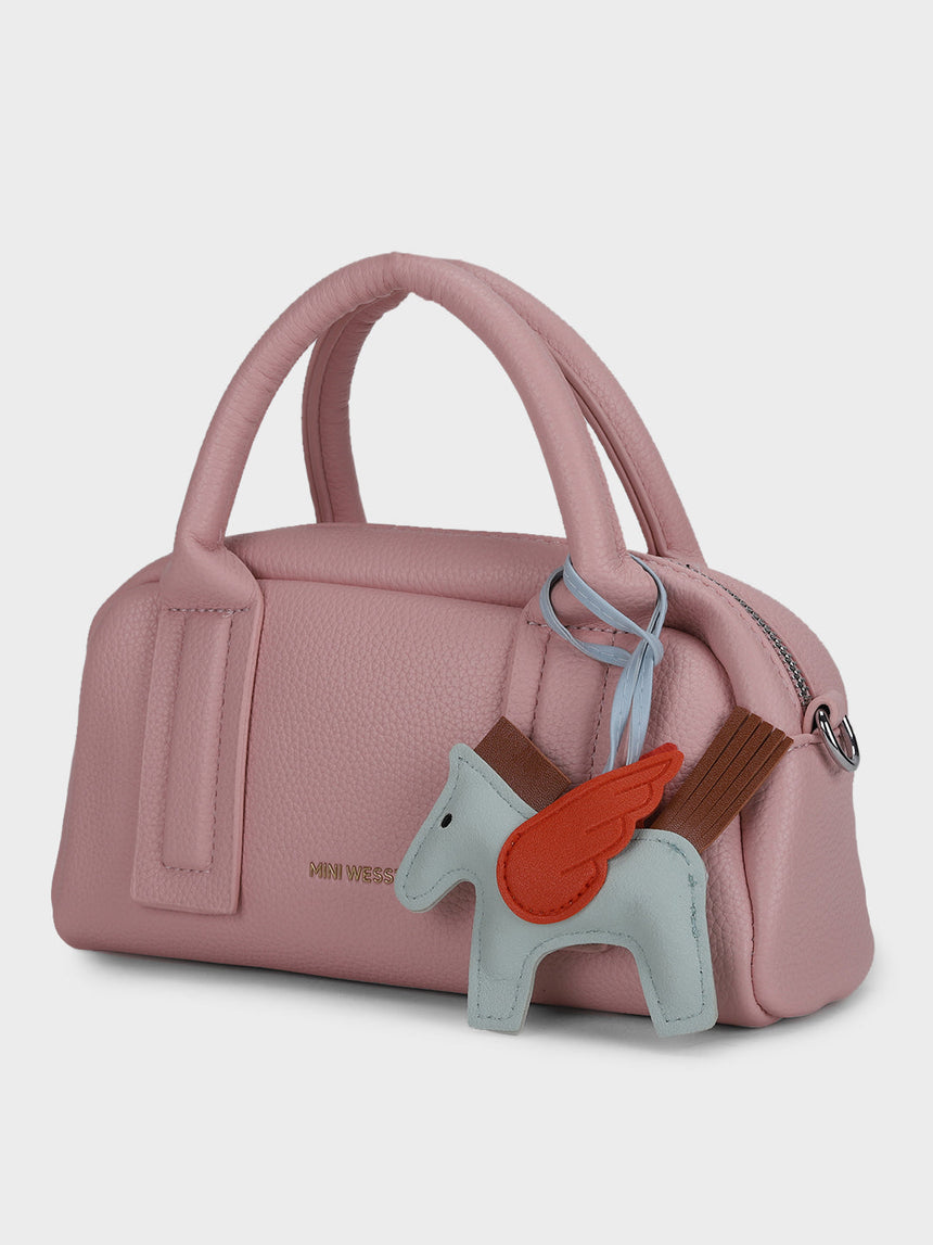Nora Pink Sling Bag With Charm