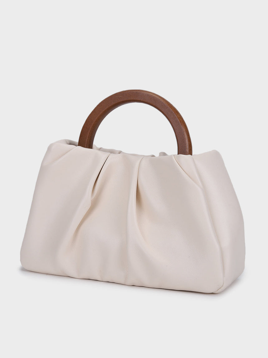 Esther Golden Handheld Clutch