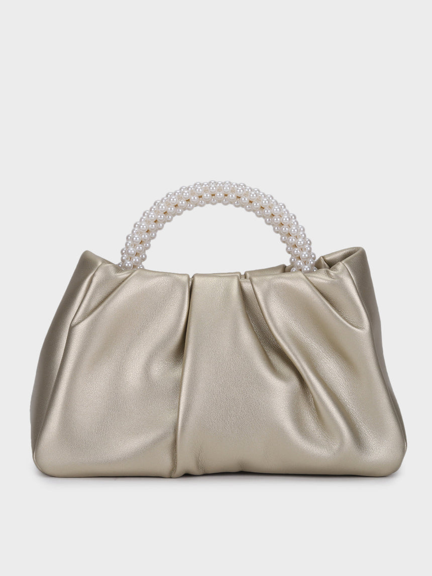 Esther Golden Pearl Handheld Clutch