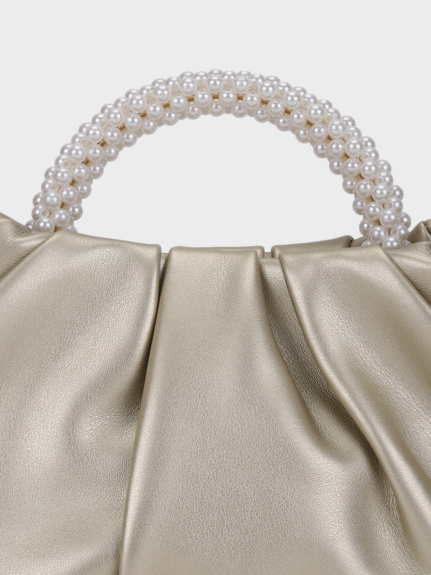 Esther Golden Pearl Handheld Clutch